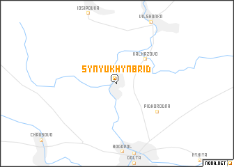 map of Synyukhyn Brid