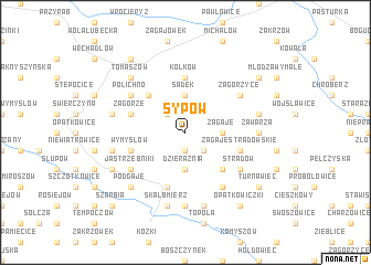 map of Sypów