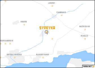 map of Syreyka