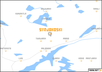 map of Syrjäkoski