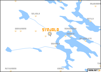 map of Syrjälä