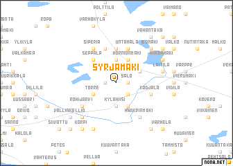 map of Syrjämäki