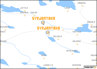 map of Syrjäntaka