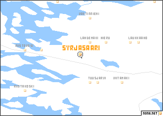 map of Syrjäsaari