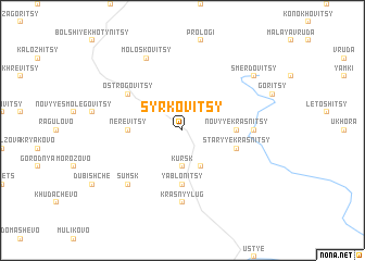 map of Syrkovitsy