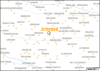 map of Syrkovo