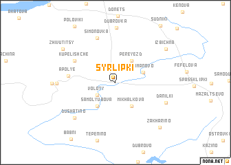 map of Syr-Lipki