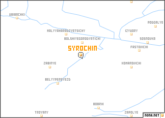 map of Syrochin