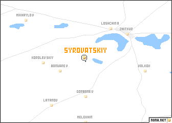 map of Syrovatskiy