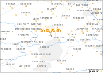 map of Syrovskiy