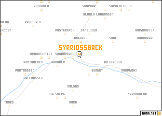 map of Syrriossback