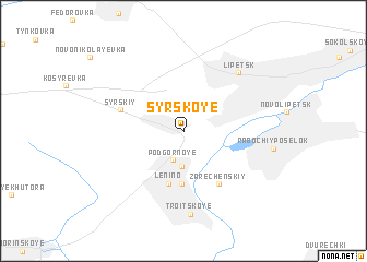 map of Syrskoye