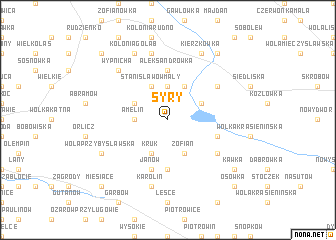 map of Syry