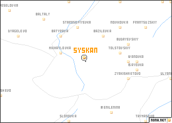 map of Syskan