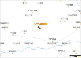 map of Syskino