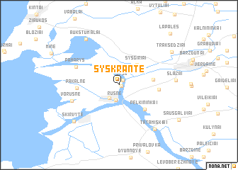 map of Šyškrantė