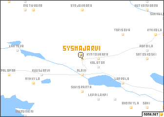 map of Sysmäjärvi