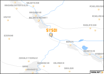 map of Sysoi