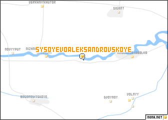 map of Sysoyevo-Aleksandrovskoye