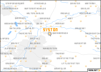 map of Syston