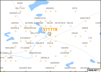 map of Syttyä