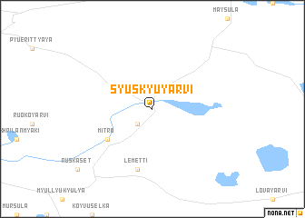 map of Syuskyuyarvi