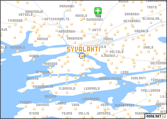 map of Syvälahti