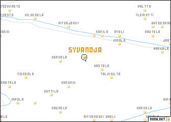 map of Syvänoja