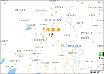 map of Syväoja