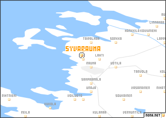 map of Syvärauma