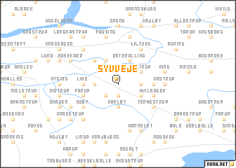 map of Syvveje