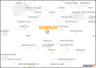 map of Szabadka