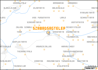 map of Szabadságtelep