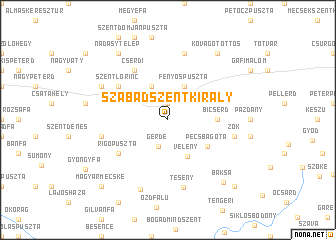 map of Szabadszentkirály