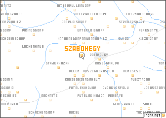 map of Szabóhegy