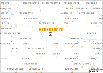 map of Szabótanya