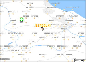 map of Szadółki