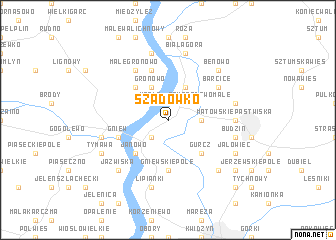 map of Szadówko