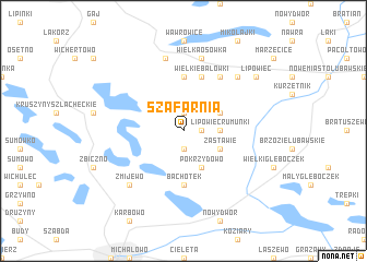 map of Szafarnia