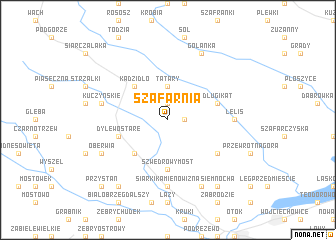 map of Szafarnia