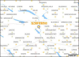 map of Szafranki