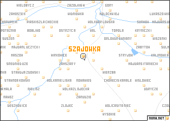 map of Szajówka