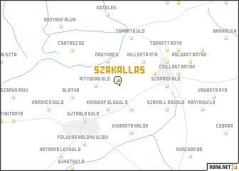 map of Szakállas