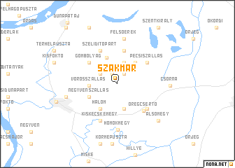 map of Szakmár