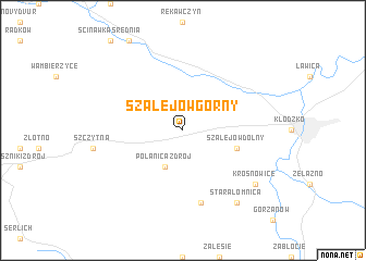 map of Szalejów Górny