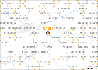 map of Szałe