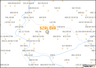 map of Szalowa