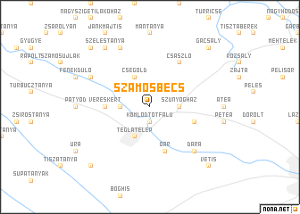 map of Szamosbecs