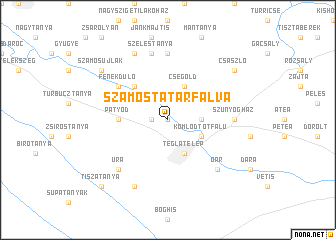 map of Szamostatárfalva