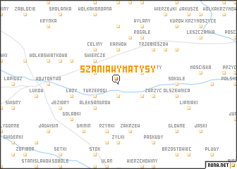 map of Szaniawy Matysy